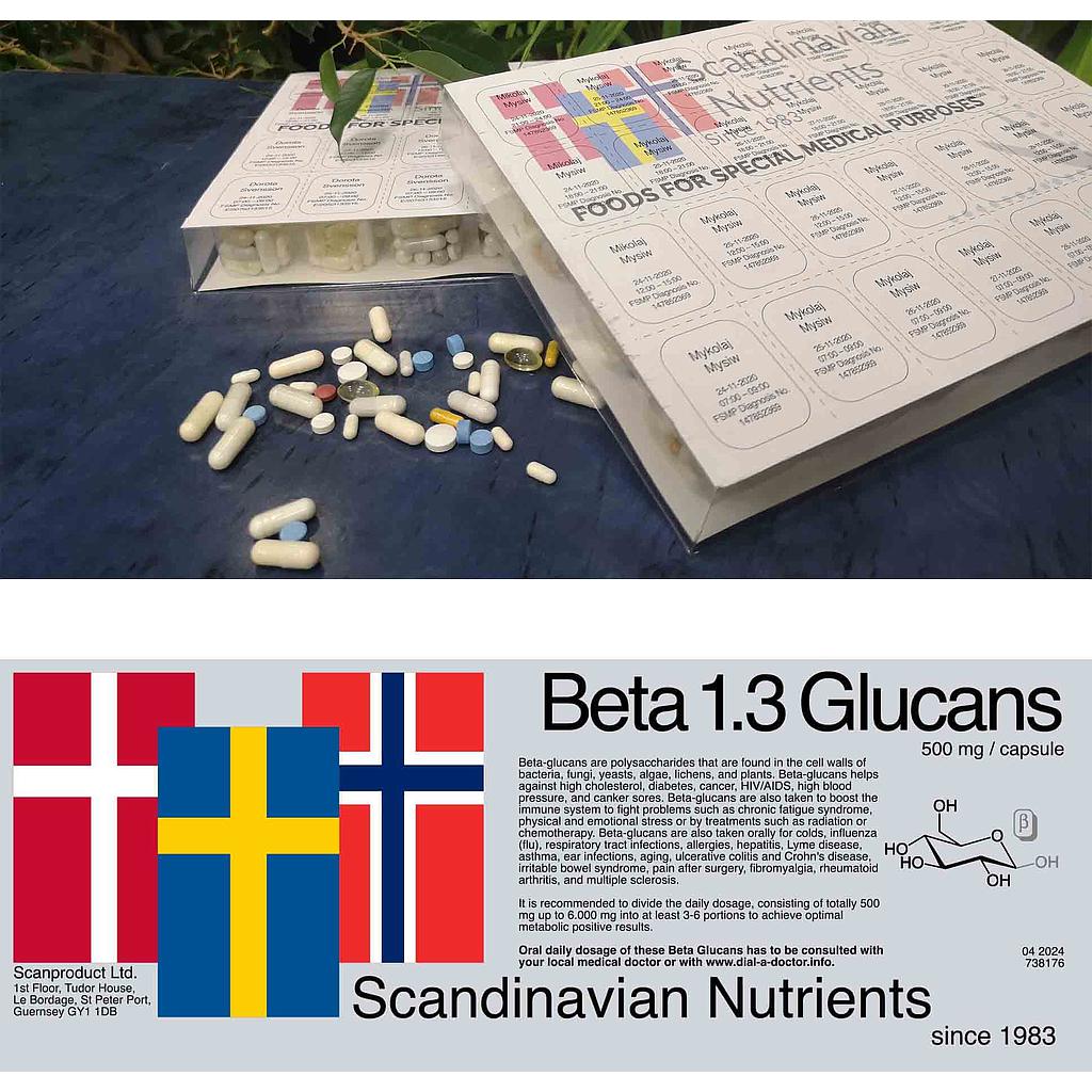 Beta 1.3 Glucans 500mg/28 days