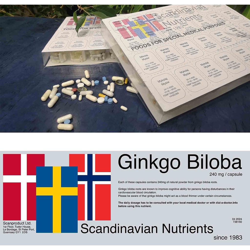 Ginkgo Biloba 240mg/28 days