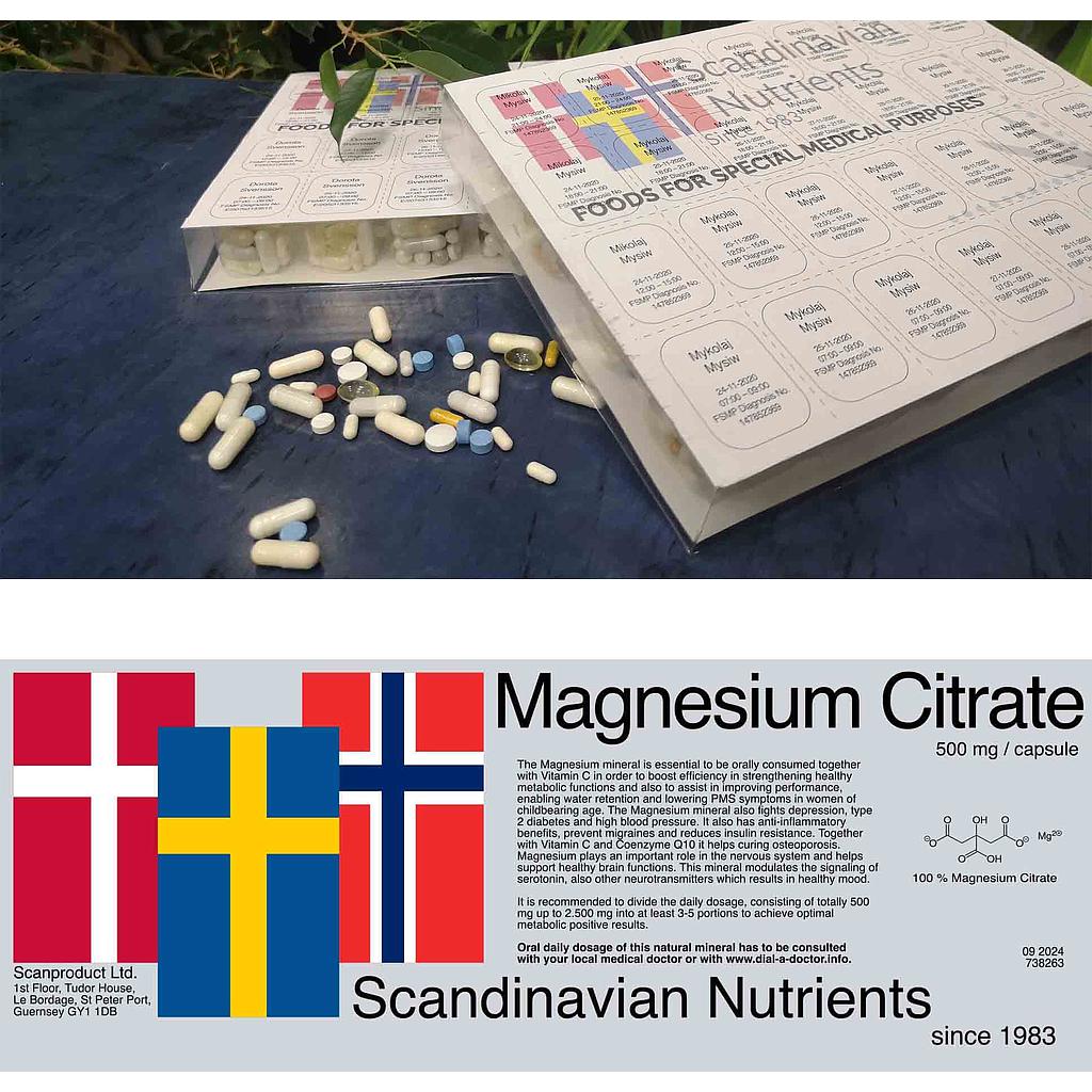 Magnesium Citrate 500mg/28 days