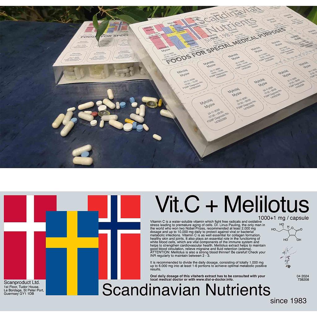 Vitamin C + Melilotus 1000+1mg/28 days
