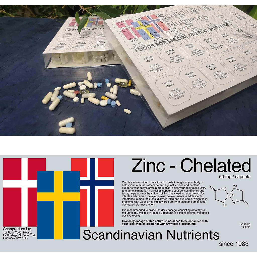 Zinc - Chelated 50mg/28 days
