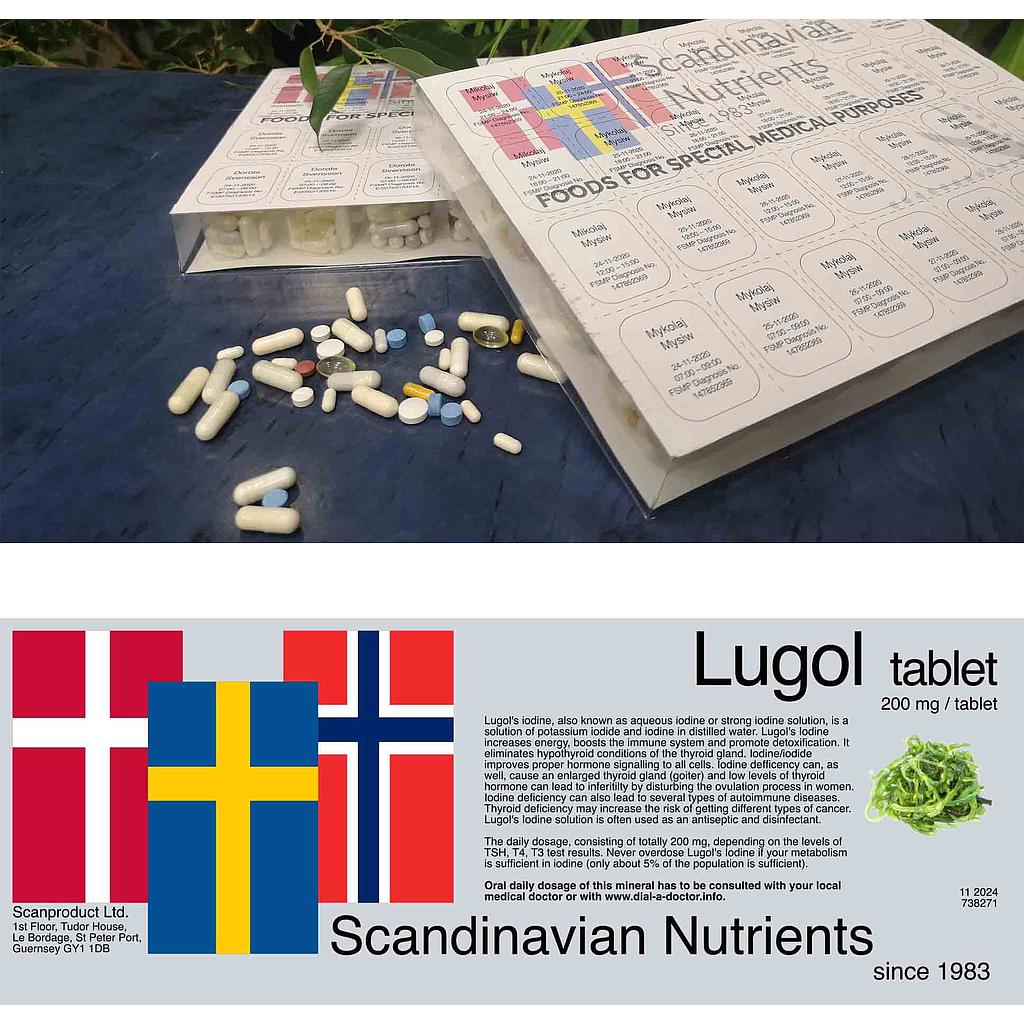 Lugol's tablet 200mg/28 days