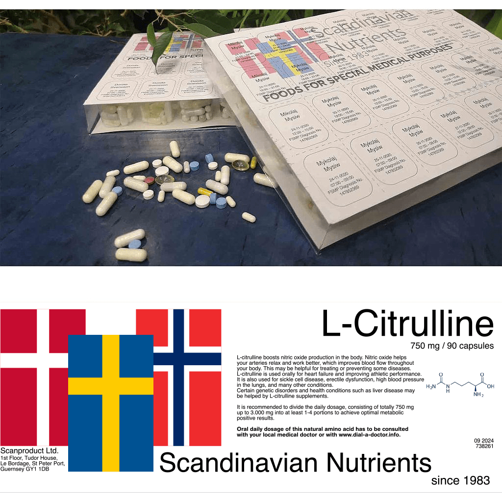 L-citrulline 750mg/28 days